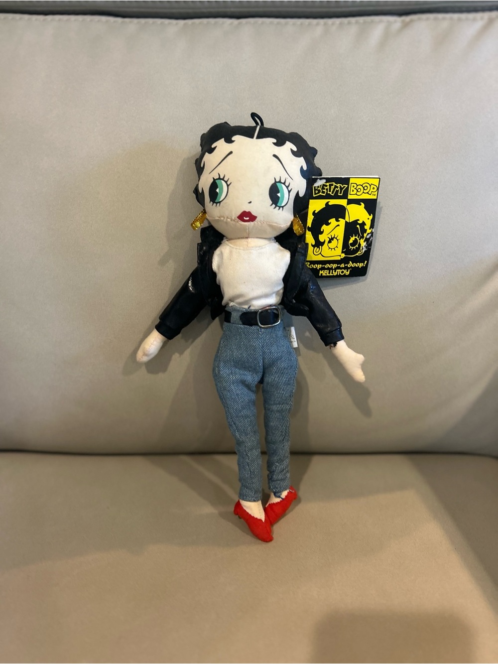 Betty Boop Skinny Denim Jeans in Light Blue